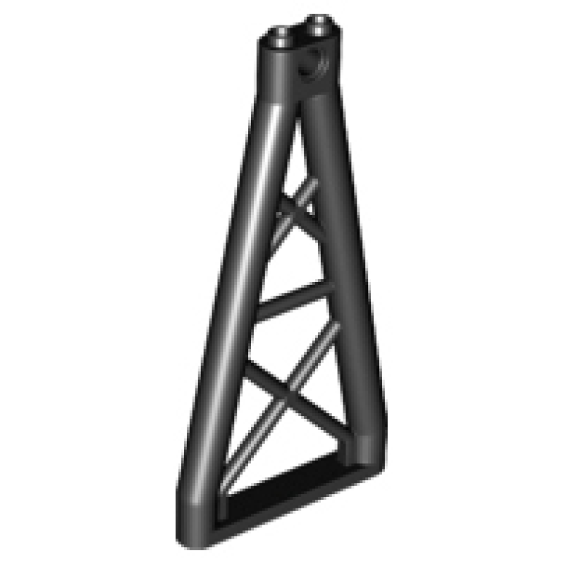 Steun 1x6x10 Driehoekige Balk Black